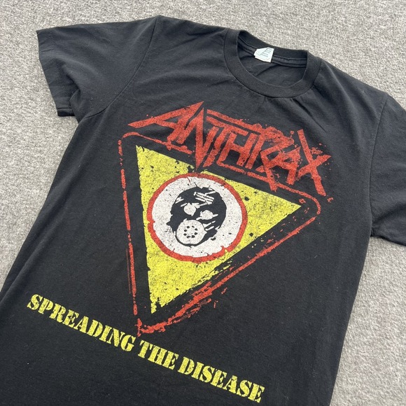 Anthrax Spreading the Disease T Shirt Mens S Metal Rock Band Tour Concert Black - Picture 1 of 7